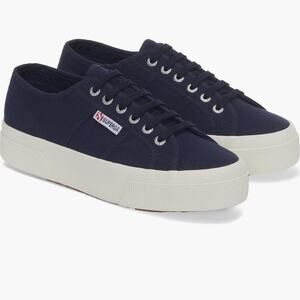 Navy blue Superga 2740 platform sneakers size 40 / 9 women’s / 7.5 men’s